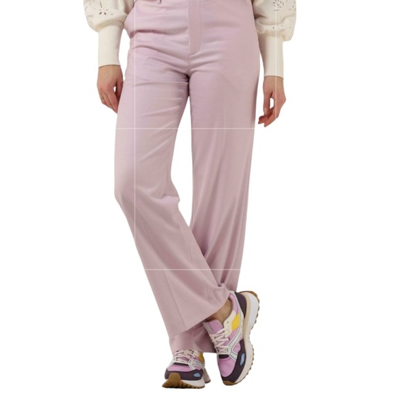 Scotch & Soda Lavender Wide Leg Pants - Picture 1 of 8